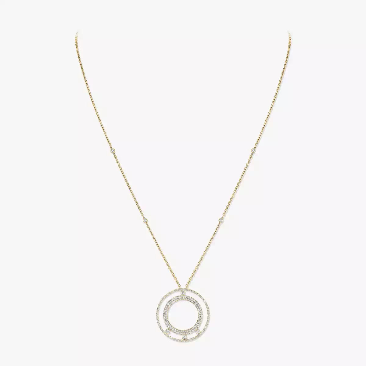 [Luxe Jewellery] Move Romane Long Pave_-Set Diamond Necklace