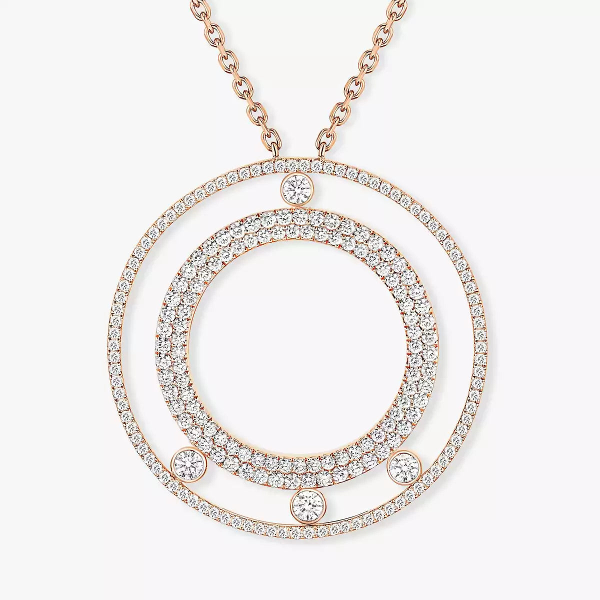 [Luxe Jewellery] Move Romane Long Pave_-Set Diamond Necklace