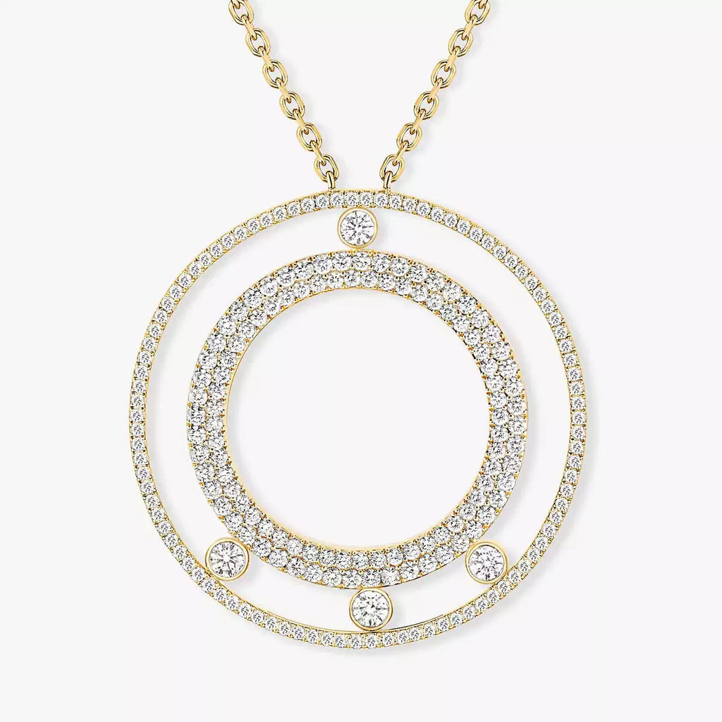 [Luxe Jewellery] Move Romane Long Pave_-Set Diamond Necklace