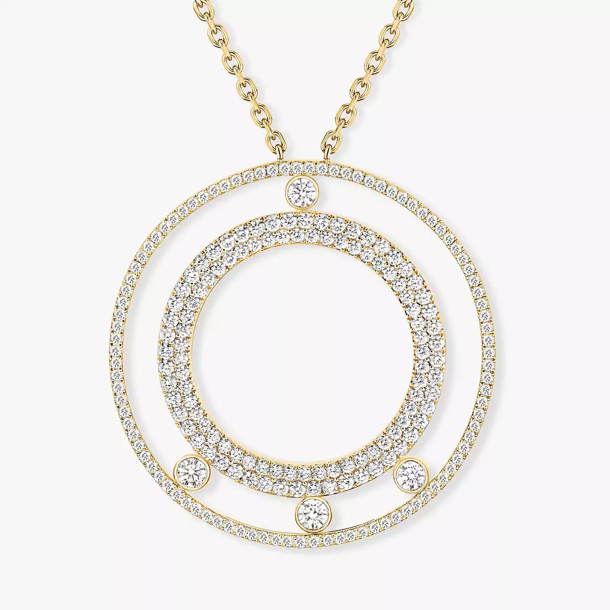 [Luxe Jewellery] Move Romane Long Pave_-Set Diamond Necklace