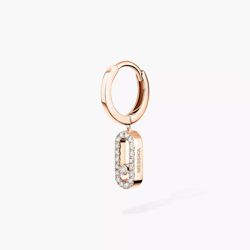 [Luxe Jewellery] Move Uno Single Diamond Hoop Earring
