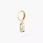 [Luxe Jewellery] Move Uno Single Diamond Hoop Earring