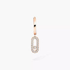 [LUXE JEWELRY]Move Uno Single Diamond Hoop Earring