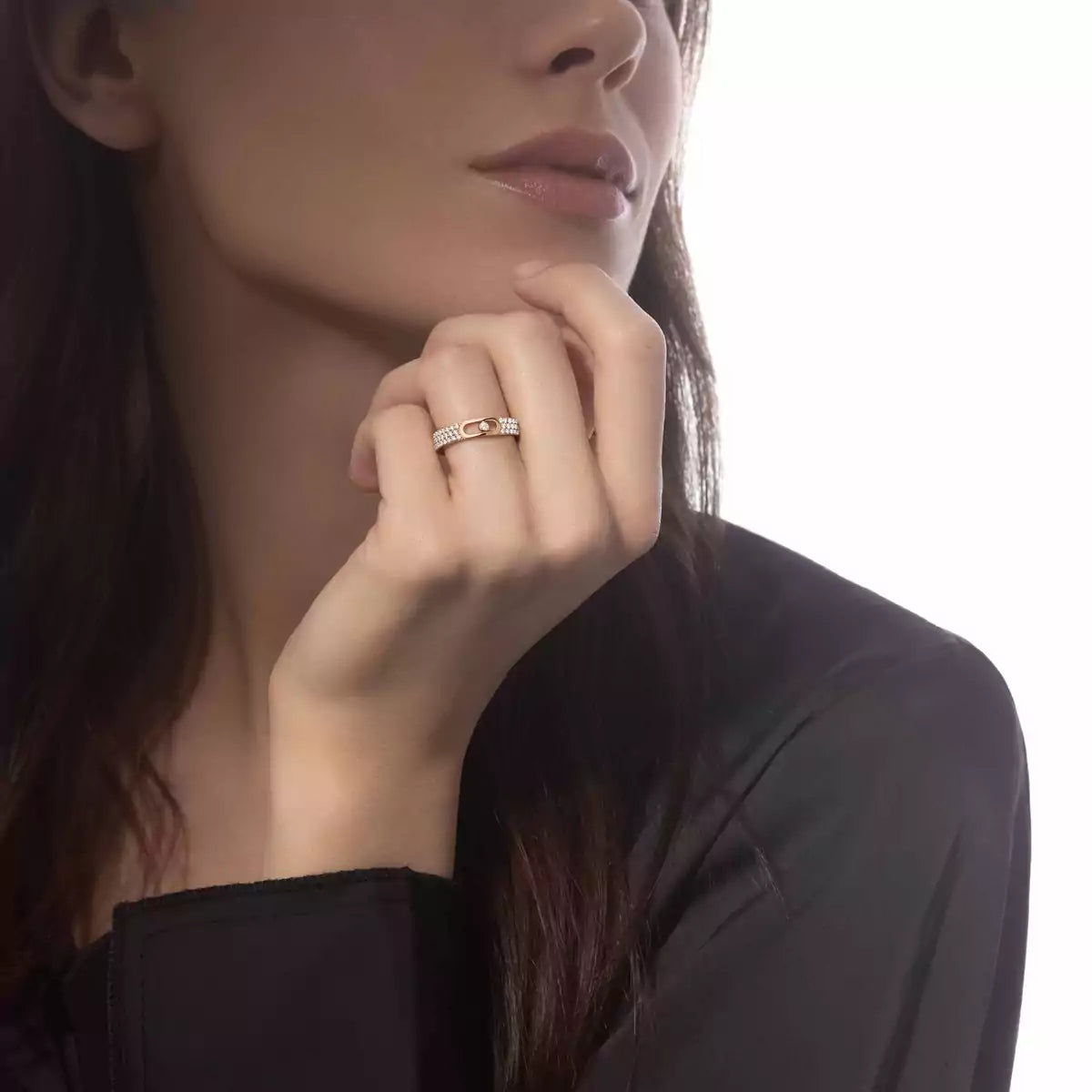 [LUXE JEWELRY]Move Joaillerie Pave_ Diamond Wedding Ring