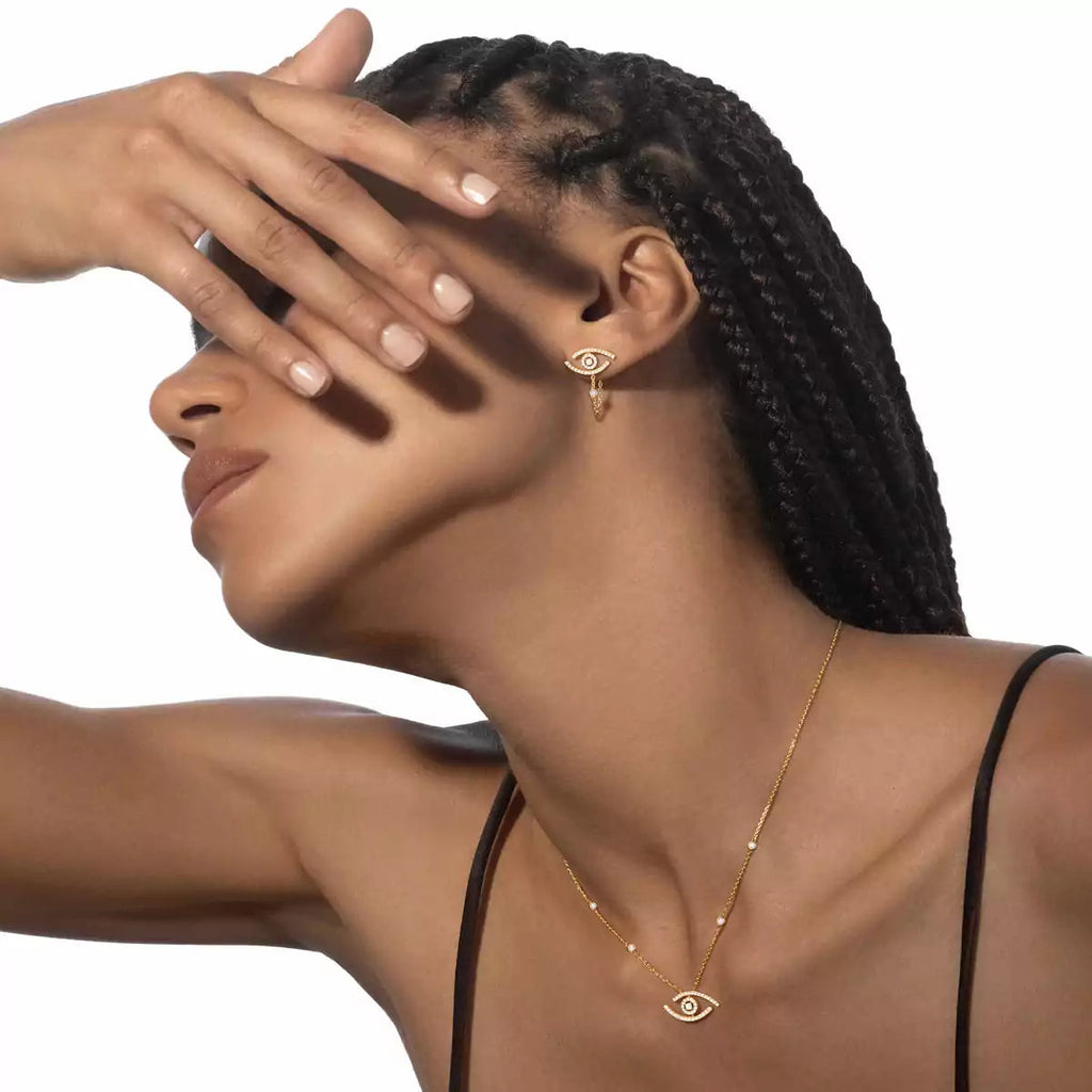 [LUXE JEWELRY]Lucky Eye Diamond Earrings