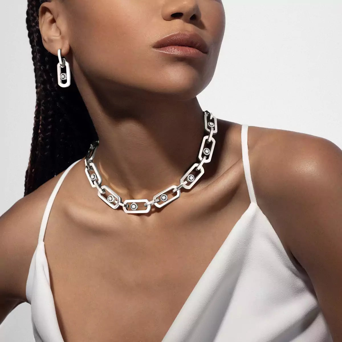 [Luxe Jewellery] So Move XL Diamond Pendant Earrings