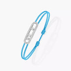 [LUXE JEWELRY]Messika Care(s) pink cord pavé bracelet