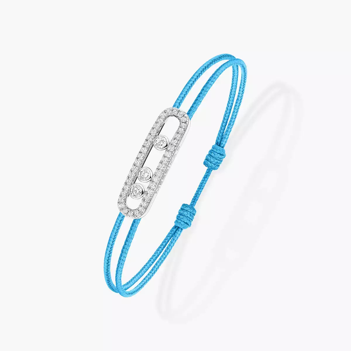 [LUXE JEWELRY]Messika Care(s) pink cord pavé bracelet