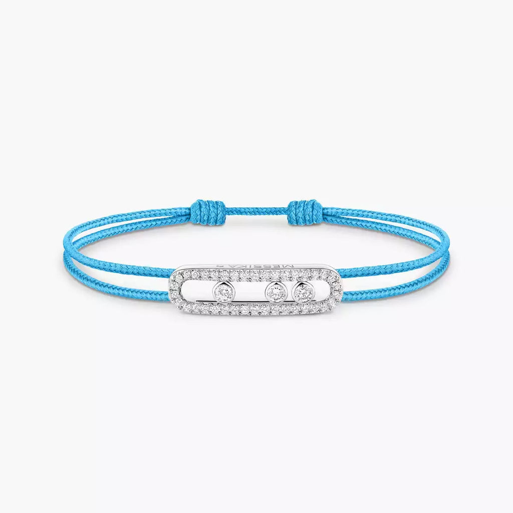 [LUXE JEWELRY]Messika Care(s) pink cord pavé bracelet
