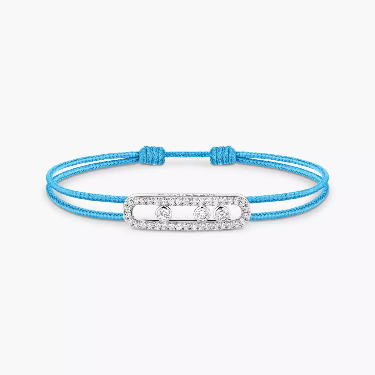 [LUXE JEWELRY]Messika Care(s) pink cord pavé bracelet