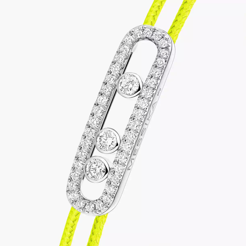 [LUXE JEWELRY]Messika Care(s) pink cord pavé bracelet