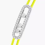 [LUXE JEWELRY]Messika Care(s) pink cord pavé bracelet