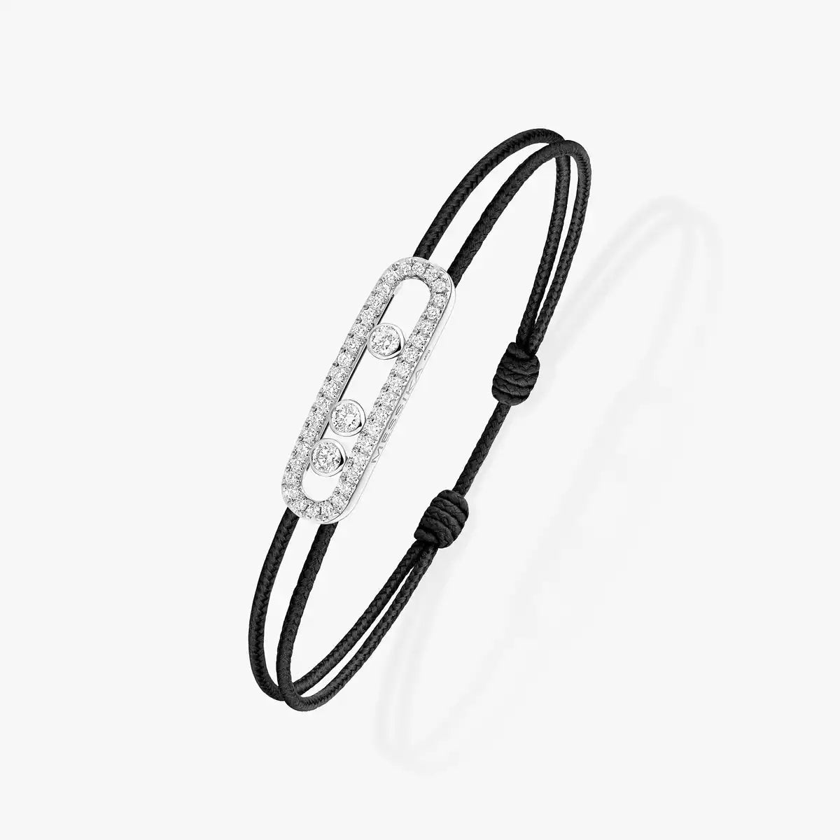 [LUXE JEWELRY]Messika Care(s) pink cord pavé bracelet