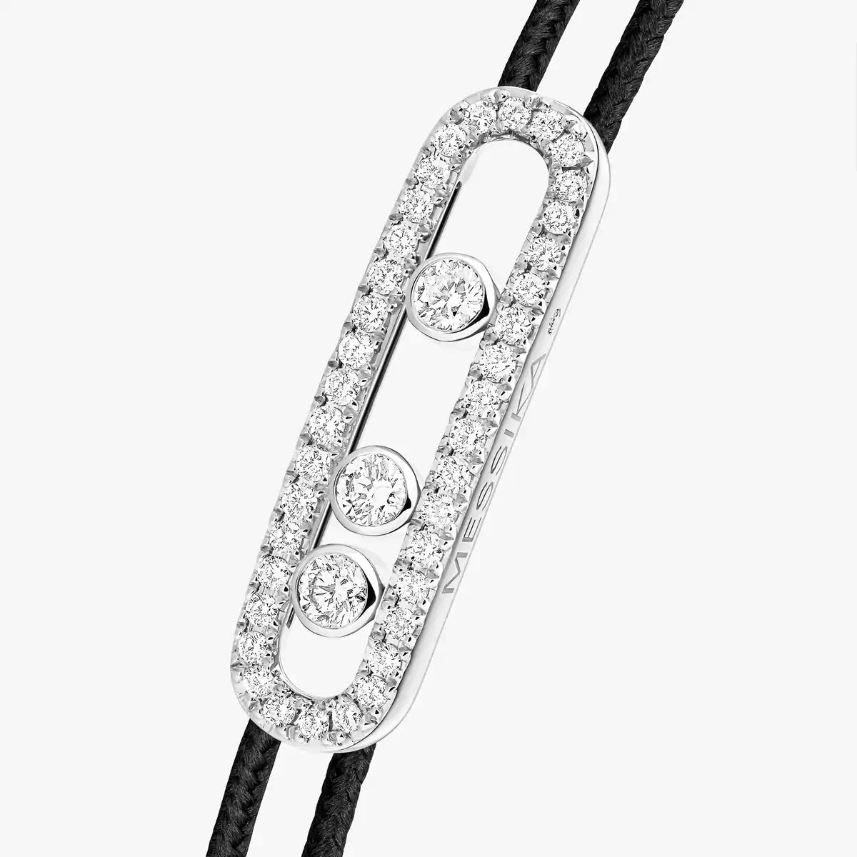 [LUXE JEWELRY]Messika Care(s) pink cord pavé bracelet