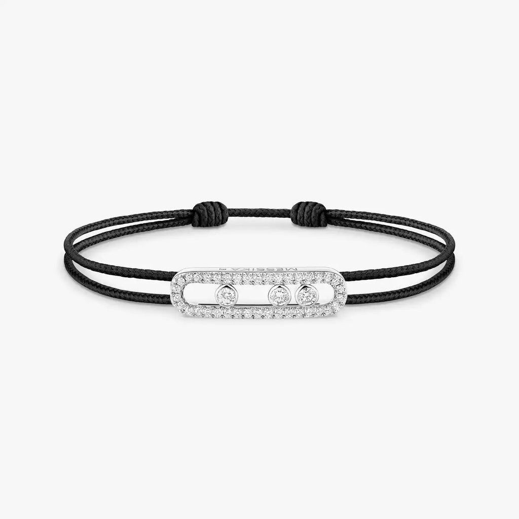 [LUXE JEWELRY]Messika Care(s) pink cord pavé bracelet