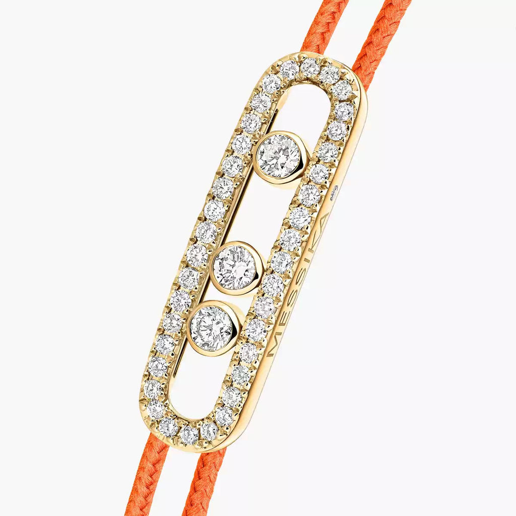 [LUXE JEWELRY]Messika Care(s) pink cord pavé bracelet