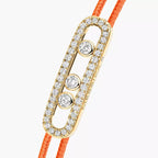 [LUXE JEWELRY]Messika Care(s) pink cord pavé bracelet