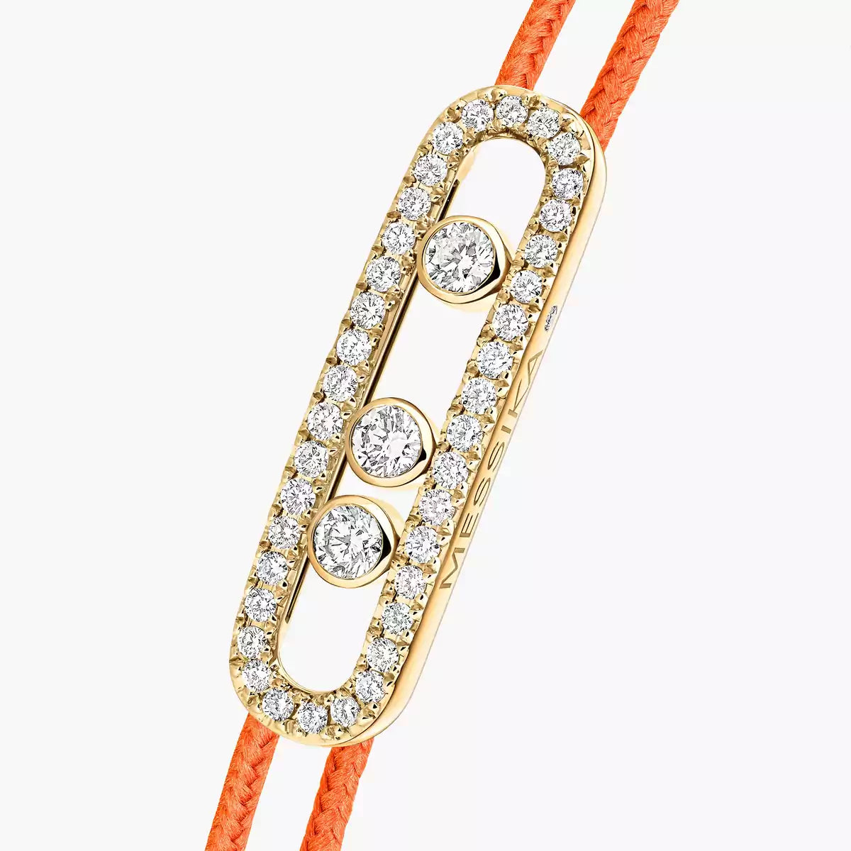 [LUXE JEWELRY]Messika Care(s) pink cord pavé bracelet