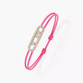 [LUXE JEWELRY]Messika Care(s) pink cord pavé bracelet
