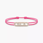 [LUXE JEWELRY]Messika Care(s) pink cord pavé bracelet