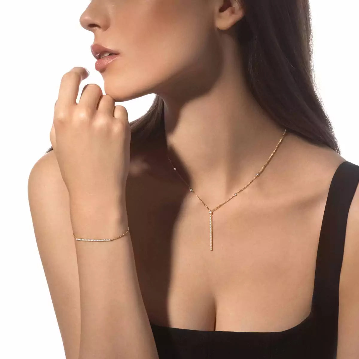 [LUXE JEWELRY]Diamond Thin Bangle 0.15ct My Twin Toi & Moi