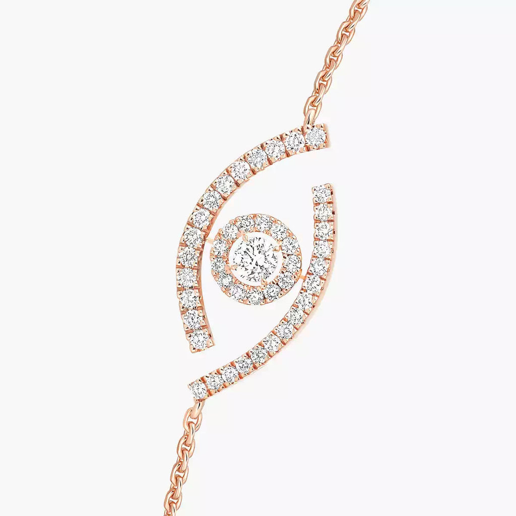 [LUXE JEWELRY]Lucky Eye Pave-Set Diamond Bracelet