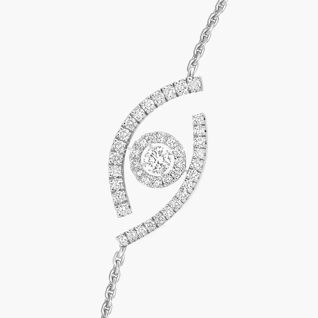 [LUXE JEWELRY]Lucky Eye Pave-Set Diamond Bracelet