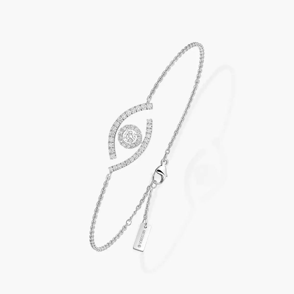 [LUXE JEWELRY]Lucky Eye Pave-Set Diamond Bracelet