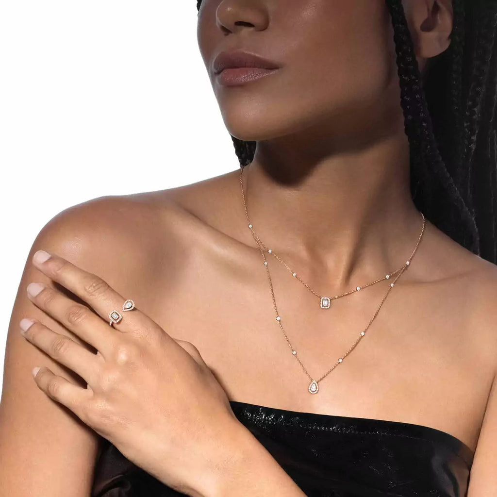 [Luxe Jewellery] Diamond Necklace My Twin 2 Rows