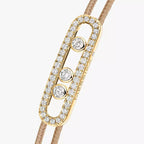 [LUXE JEWELRY]Messika Care(s) pink cord pavé bracelet