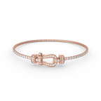 [LUXE JEWELRY]FORCE  HORSESHOE  DIAMOND TENNIS BRACELET