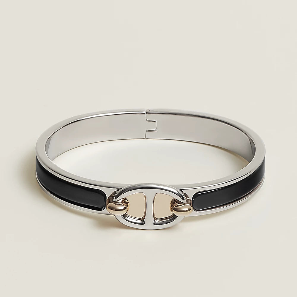 [LUXE JEWELRY]CLIC CHAINE SILVER BRACELET