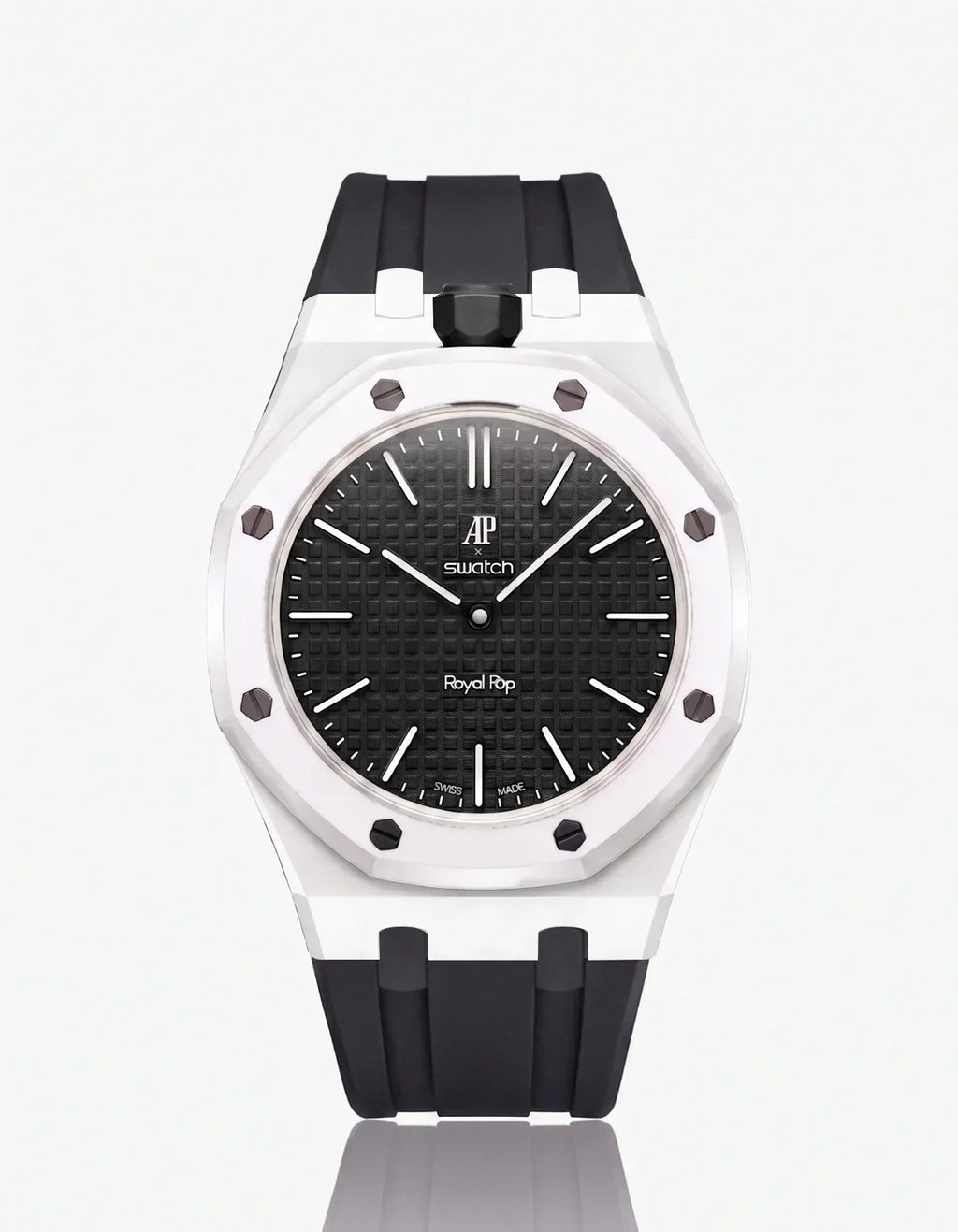 Silicone Strap & Case Royal Pop Ocho Negro(Customize  Colors)