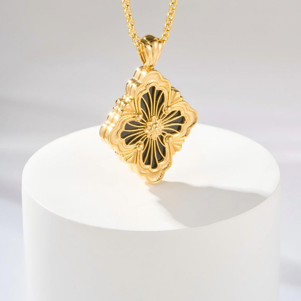 [LUXE JEWELRY] OPERA TULLE ENAMEL NECKLACE
