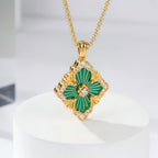 [LUXE JEWELRY] OPERA TULLE ENAMEL NECKLACE