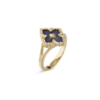 [LUXE JEWELRY] OPERA TULLE  RING WITH  ENAMEL BACKGROUND