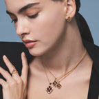 [LUXE JEWELRY] OPERA TULLE  RING WITH  ENAMEL BACKGROUND