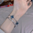 [LUXE JEWELRY]CLOVER 5 MOTIF PIETERSITE BRACELET COLLECTION