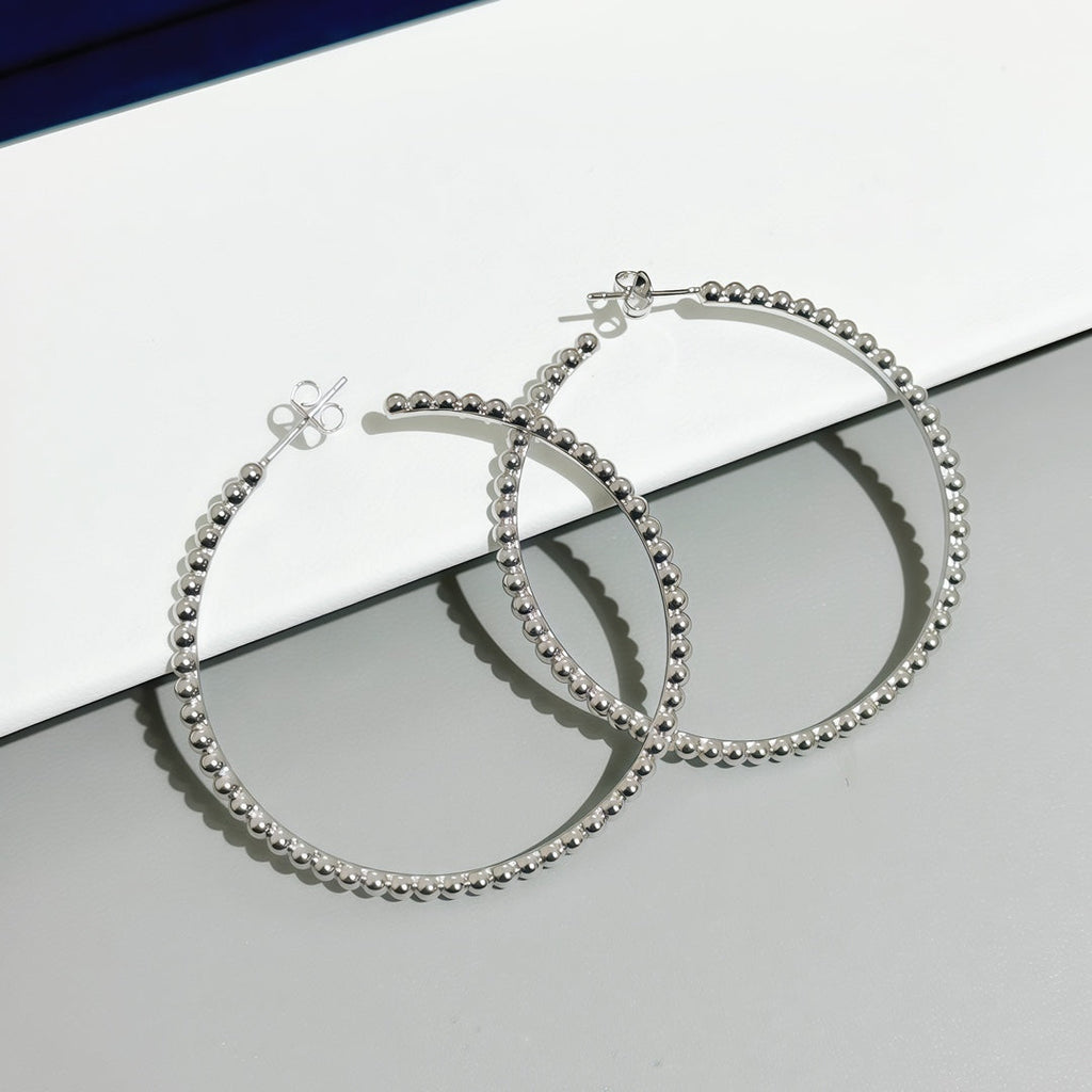 [LUXE JEWELRY] SMOOTH BEAD STUD EARRINGS