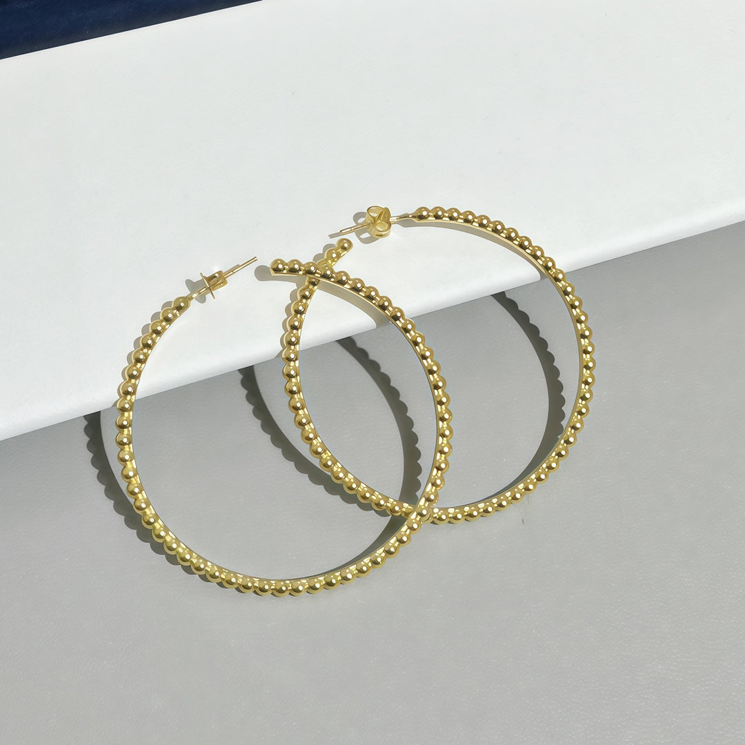 [LUXE JEWELRY] SMOOTH BEAD STUD EARRINGS