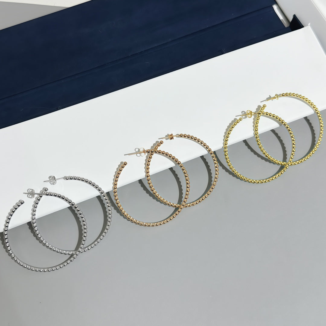 [LUXE JEWELRY] SMOOTH BEAD STUD EARRINGS