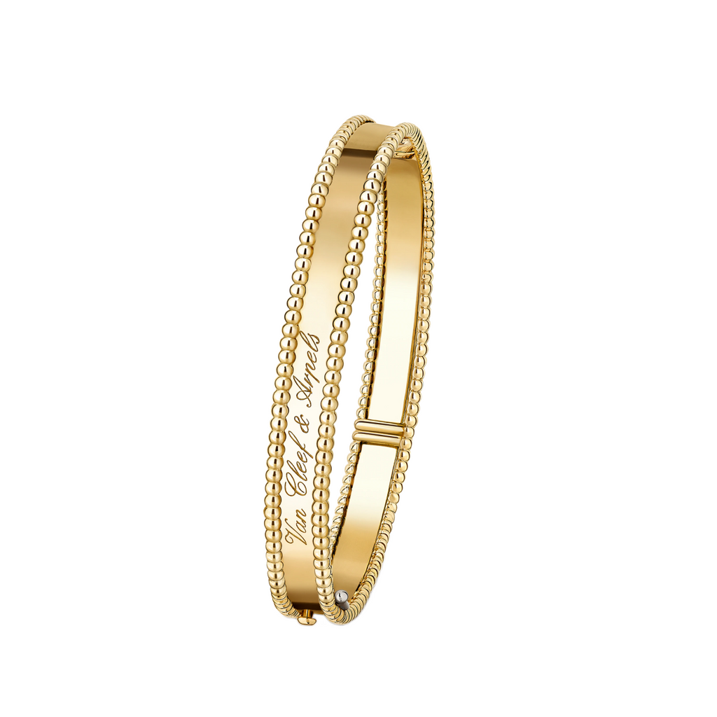 [LUXE JEWELRY]CLOVER PERLEE BRACELET SIGNATURE ENGRAVING SERIES