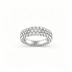 [LUXE JEWELRY] THREE-ROW DIAMOND RING