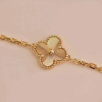 [LUXE JEWELRY] CLOVER 5 MOTIF LASER BRACELET COLLECTION