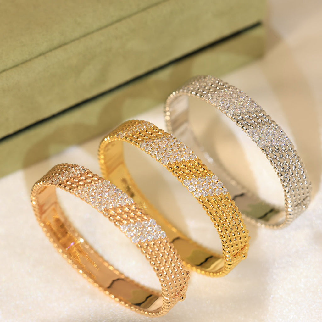 [LUXE JEWELRY]  FIVE-ROW DIAMOND BRACELET