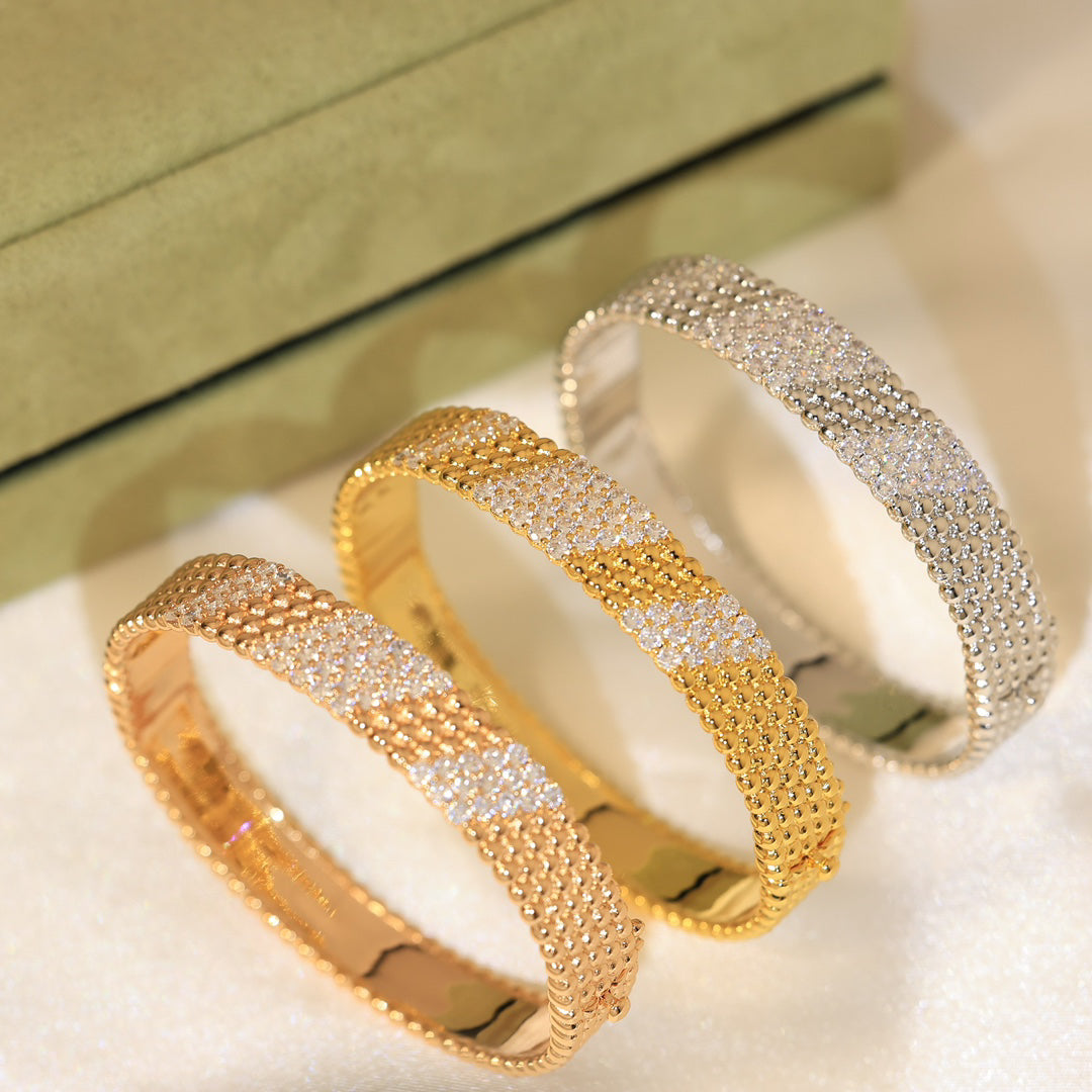 [LUXE JEWELRY]  FIVE-ROW DIAMOND BRACELET