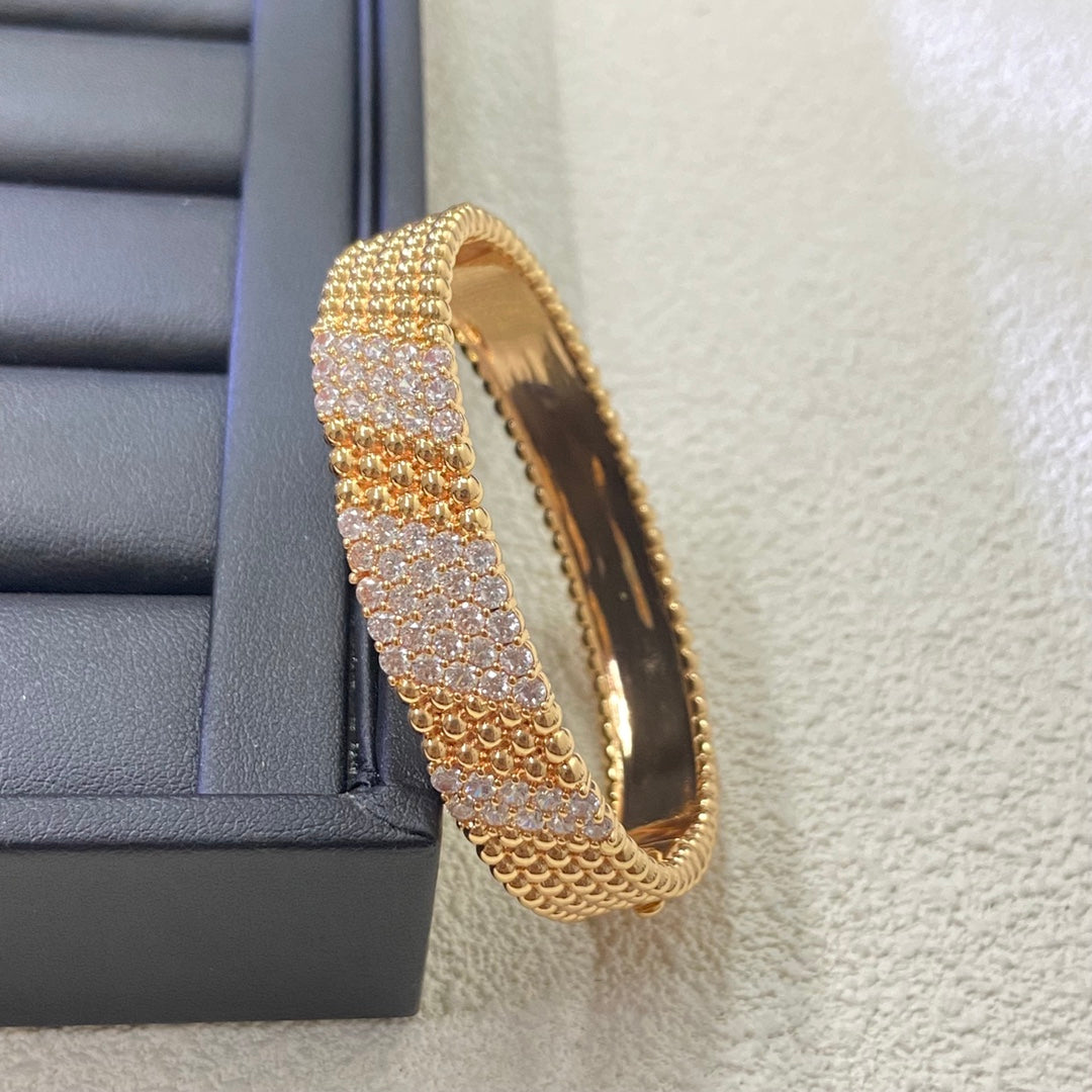 [LUXE JEWELRY]  FIVE-ROW DIAMOND BRACELET