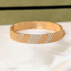 [LUXE JEWELRY]  FIVE-ROW DIAMOND BRACELET