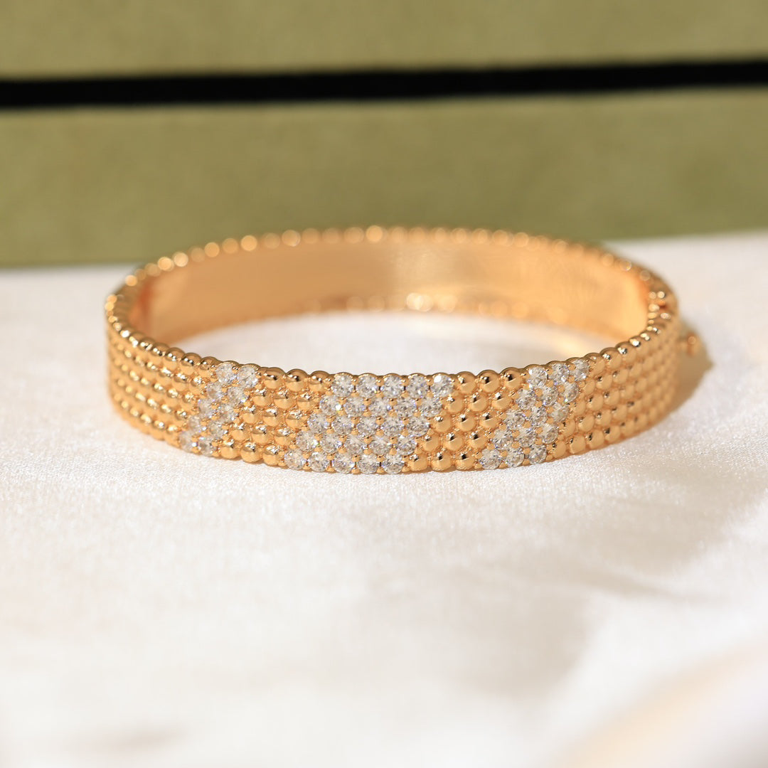 [LUXE JEWELRY]  FIVE-ROW DIAMOND BRACELET