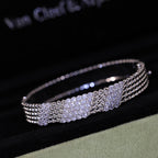 [LUXE JEWELRY]  FIVE-ROW DIAMOND BRACELET